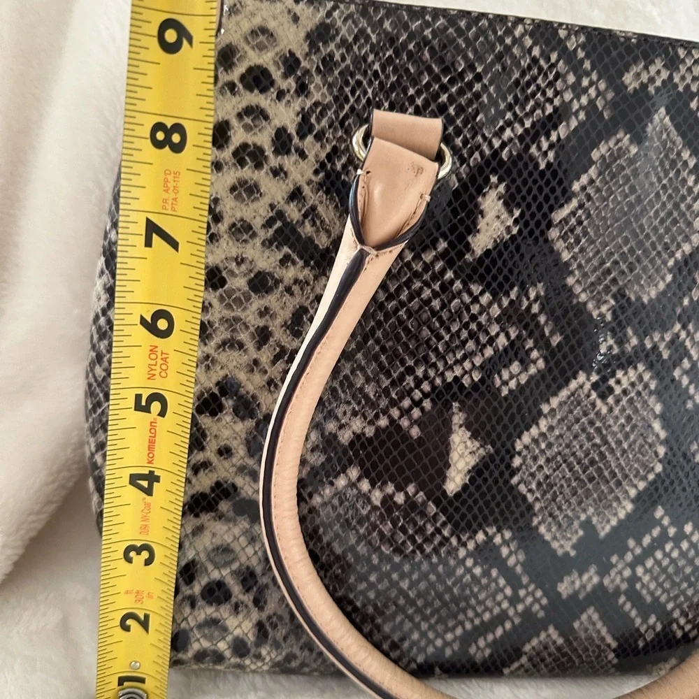 Kate Spade Beige and Black Snake Pattern Tote